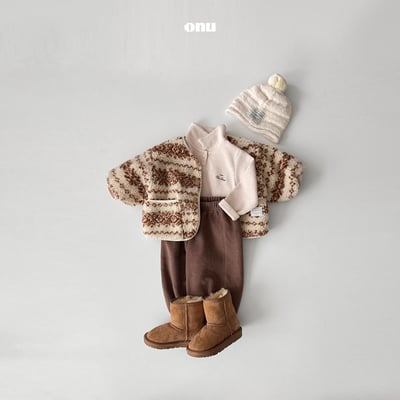 onu 40｜(70cm-115cm) 有領刺繡壓紋上衣6