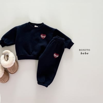 Bonito62｜(3m-18cm) 愛心logo休閒套裝10