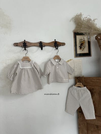 Bloom.b27｜(0m-7y) 經典格紋襯衫4
