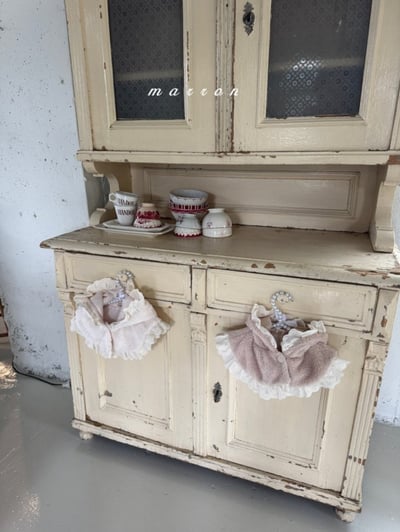 Marron 10｜(1y-6y) 刷毛蕾絲荷葉連帽斗篷13