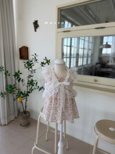 Marron49｜(3m-6y) 法式蕾絲背心3