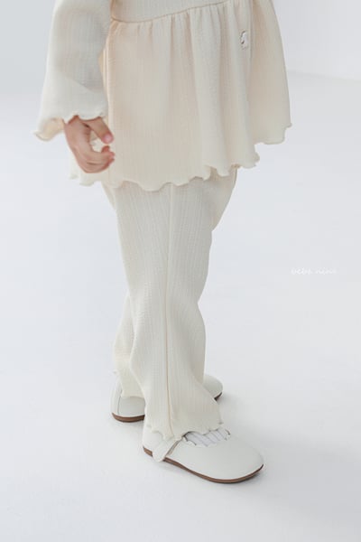 bebe nine10  (65-115) 2色蝴蝶結鈕扣套裝3