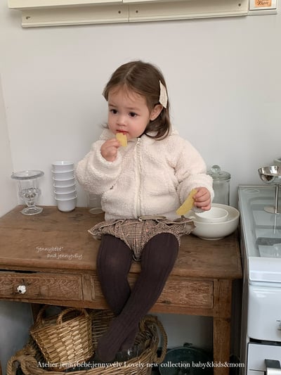 JE 655｜(80-110cm)  兔耳羊羔毛外套18