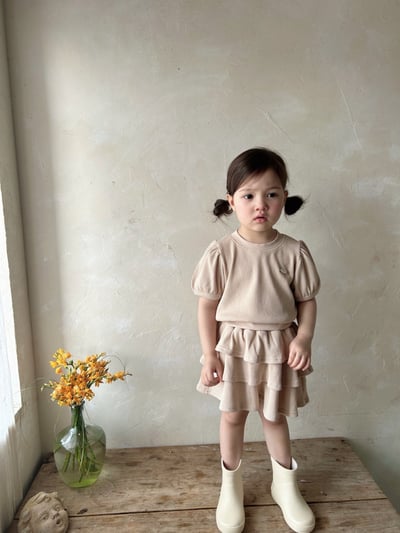 Azalea08｜(85-118cm) 公主袖蛋糕褲套裝15