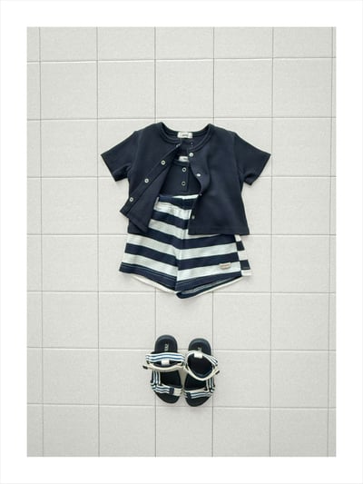 onu30｜(70cm-115cm) 華夫格條紋短褲5