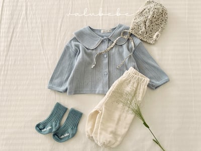 Valubebe58｜(65-90) 翻領透氣開襟外套11