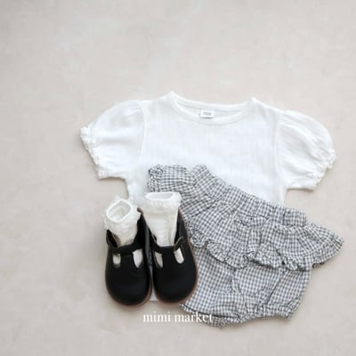 mimi market26 (75-85cm)  荷葉邊格子褲9