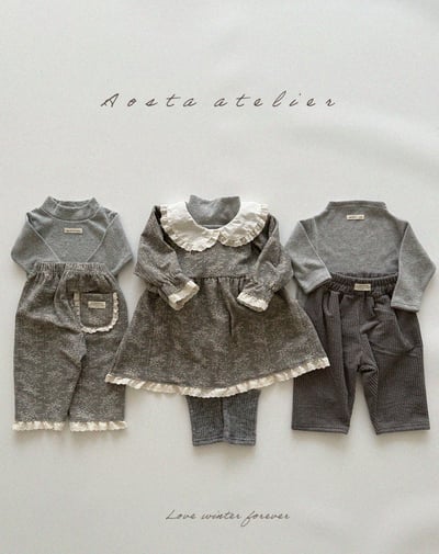 AOSTA51｜(6m-5y) 經典燈芯絨印花長褲23