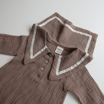 LEMONADE44｜(55cm-85cm) 2色尖翻領包屁衣含帽子21