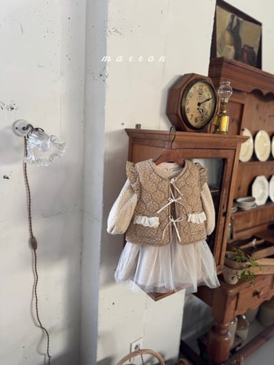 Marron 13｜(1y-6y) 絎縫夾層棉碎花背心12