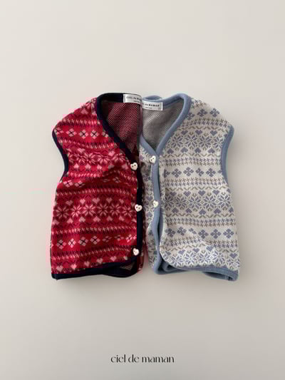 Cieldemaman11｜(3M~15M)  2色雪花針織包屁衣3