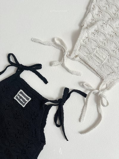 Atomeme08｜(70-110) 針織綁帶洋裝6