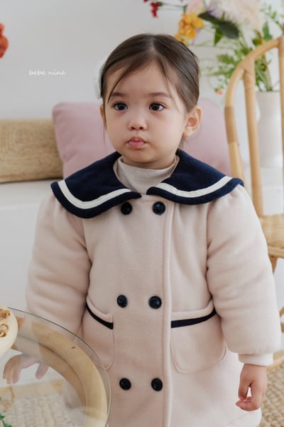 bebe nine30 (65cm-115cm) 1色海軍排釦大衣外套7