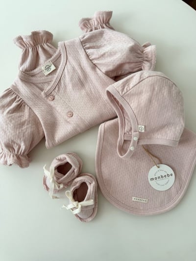 MONBEBE25｜(free) 毛圈素面圍兜13