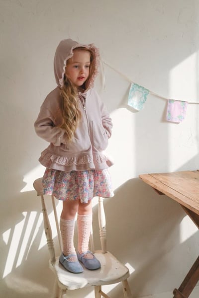 FLO51｜(75-140) 2色鬱金香棉裙18