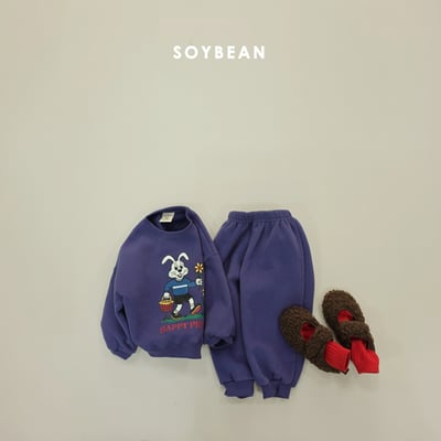 Soybean44｜(75cm-118cm) 野餐小兔印花休閒套裝6