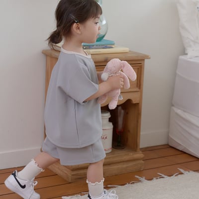 bebe nine12  (65cm-115cm) 3色鈕釦休閒套裝7