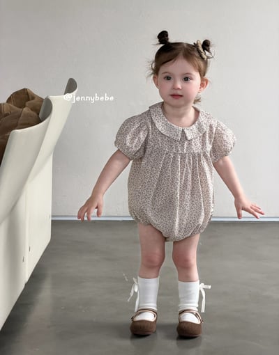 JE695｜(66-90cm) 田園碎花包屁衣20