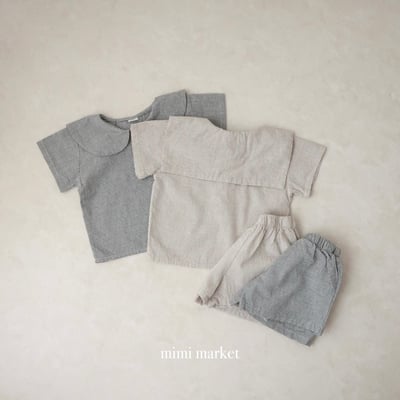 mimi market08 (75-90cm)  格子翻領襯衫4