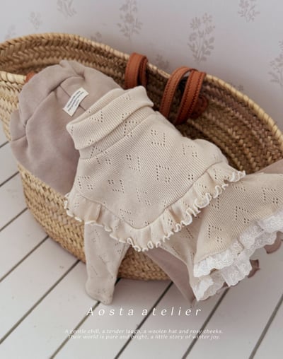 AOSTA54｜(6m-5y) 小孔針織高領背心14