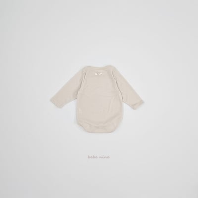 bebe nine19 (65cm-75cm) 2色滾邊素面包屁衣17