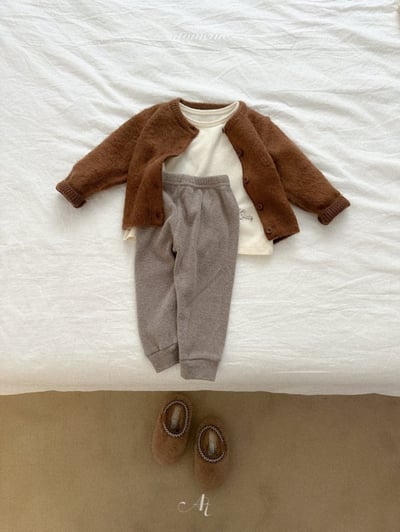 Atomeme29｜(70cm-110cm) 簡約毛絨針織開襟外套7