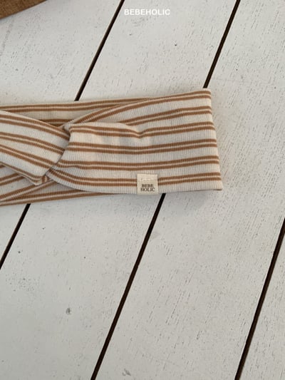 Bebe holic04｜(3m-18m) 扭結條紋髮帶7