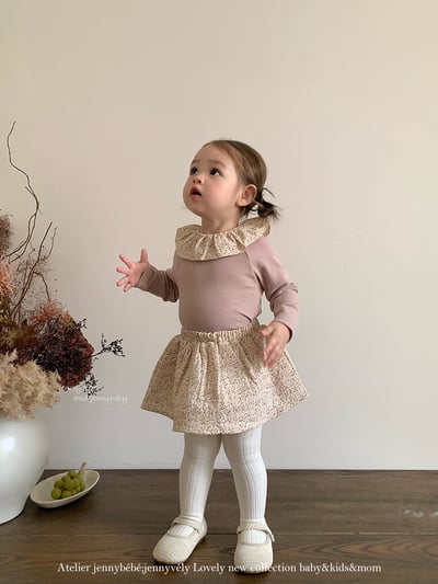 JE590｜(73cm-100cm) 碎花翻領兩件式上衣包屁裙19