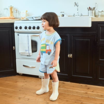 1st blue43｜(~93-118cm) 汽車印花上衣7