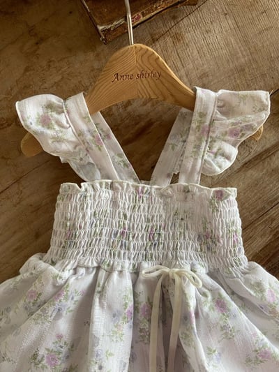 Anne Shirley01｜(3m-22m) 2色荷葉碎花洋裝包屁衣15