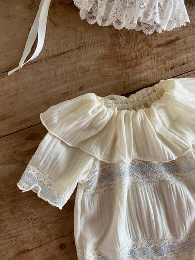 Anne Shirley37｜(3m-22m) 2色浪漫蕾絲設計包屁衣8
