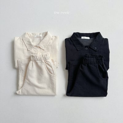MiniRobe22｜(70cm-110cm)kids 2色素色口袋直筒寬庫5