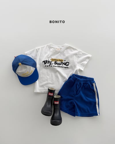 Bonito10｜(75cm-125cm) 3色雙線條運動短褲9