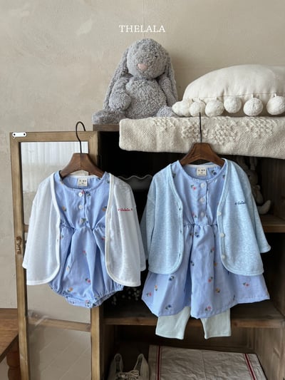 thelala21｜ (70-115) logo開襟薄外套2