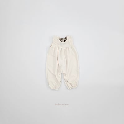 bebe nine26 (65-90) 2色蕾絲滾邊綁帶連身衣14