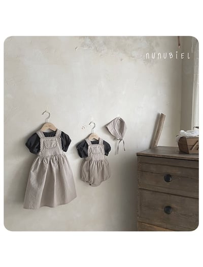 NUNU BIEL31｜(65-115cm) 燕麥蕾絲裙/包屁褲8