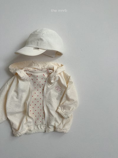 MiniRobe19｜(70-110) 波紋愛心連帽外套5