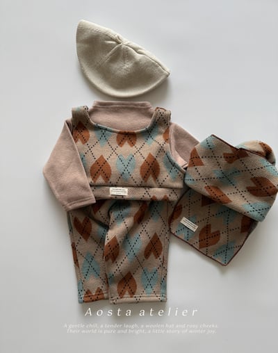 AOSTA04｜(6m-5y) 印花針織直筒褲21