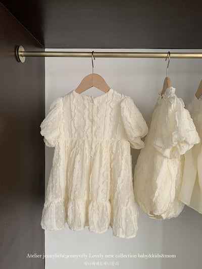 JE17｜(66-120cm) 浪漫抓皺包屁衣/洋裝2