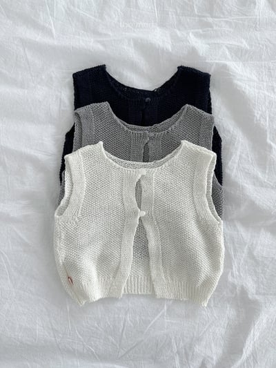 MiniRobe22｜(70-110) 針織排扣背心9