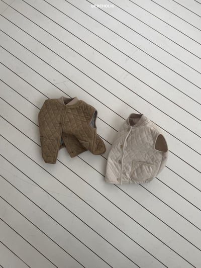 Bebe holic20｜(6m-18m) 菱格紋口袋背心9