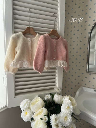 S0.U11｜(12m-M)  針織折邊鈕釦外套1