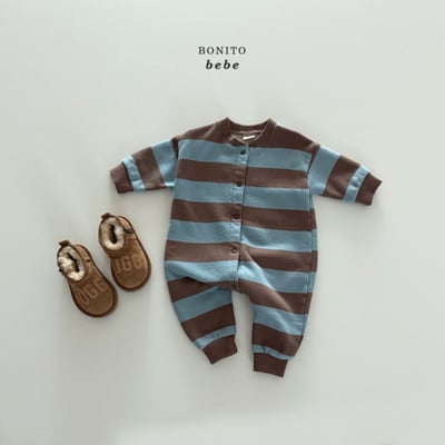 Bonito73｜(3m-18cm) 條紋連身衣6