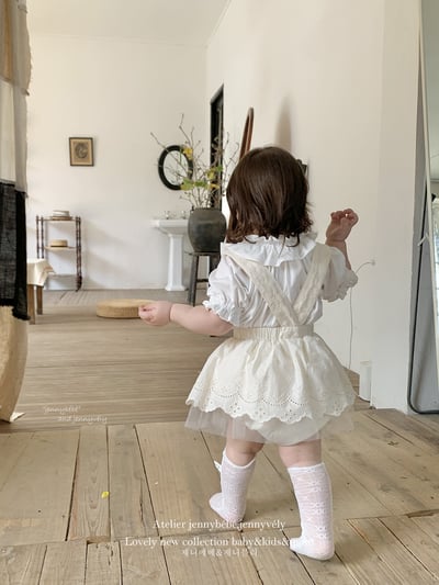 JE19｜(73-120cm) 花邊襯衫/吊帶包屁裙2