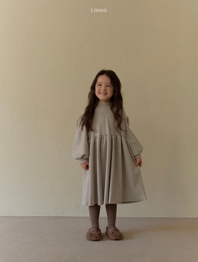 Lindo69｜(80cm-125cm) 高領條紋洋裝9