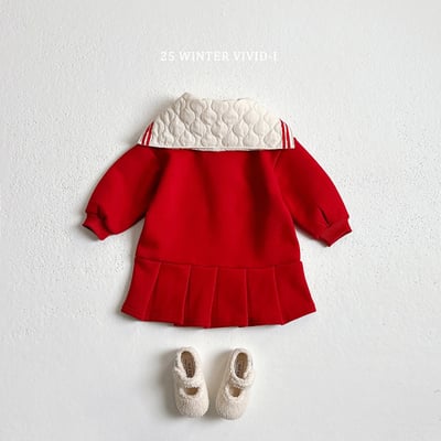 vivid88｜(78cm-125cm) 水手百摺洋裝10