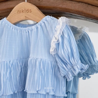 M-KIDS08｜(65-115cm) 浪漫褶皺套裝5