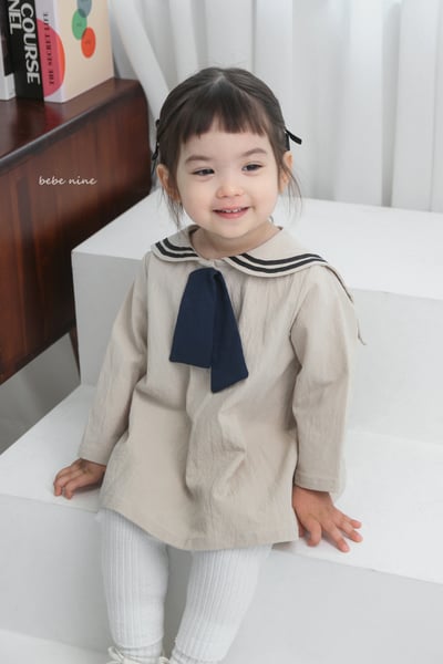 bebe nine31  (65-115) 2色水手領帶洋裝6