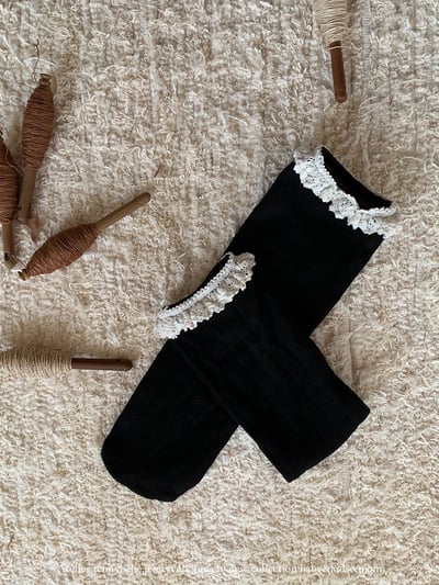 JE578｜(66-90cm) 蕾絲捲邊包屁衣/蕾絲花邊無根襪11