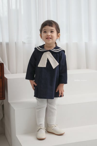 bebe nine31  (65-115) 2色水手領帶洋裝10